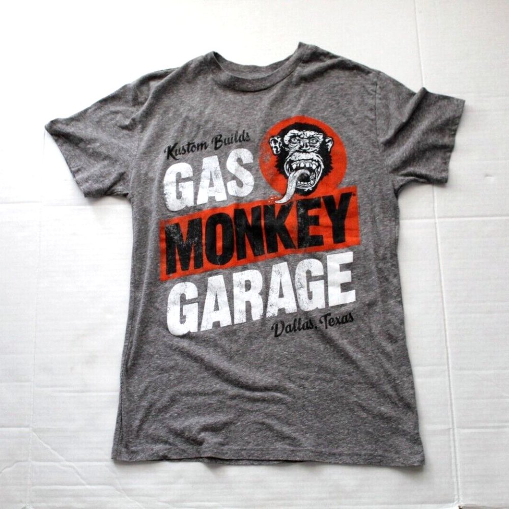 Gas Monkey Garage Kustom Builds Dallas, Texas Unisex Graphic T-Shirt Size S EUC